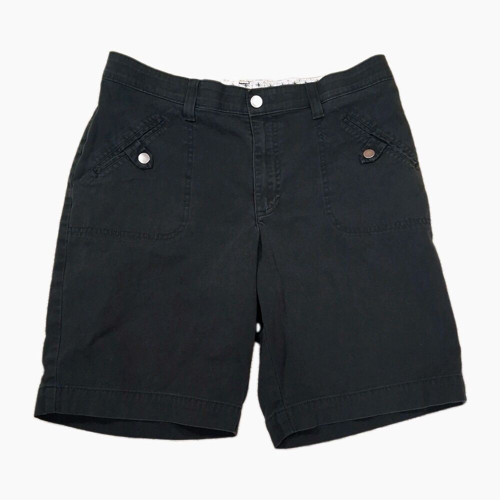 Sz 12 ​Lee shorts black comfort waistband stretch casual walking Womens Classic